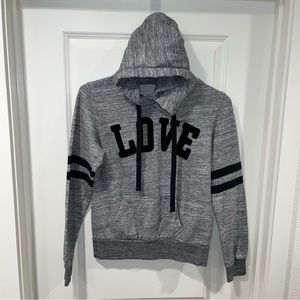 Reflex Women's Size S Sweater Sweatshirt Hoodie Love Logo Pullover Long Sleeves